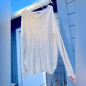 Two Xl Sweaters Cream and Grey